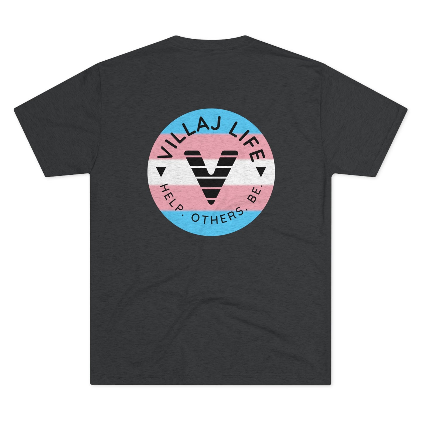 Villaj Life, Villaj Trans Pride, Unisex Tri-Blend Crew Tee