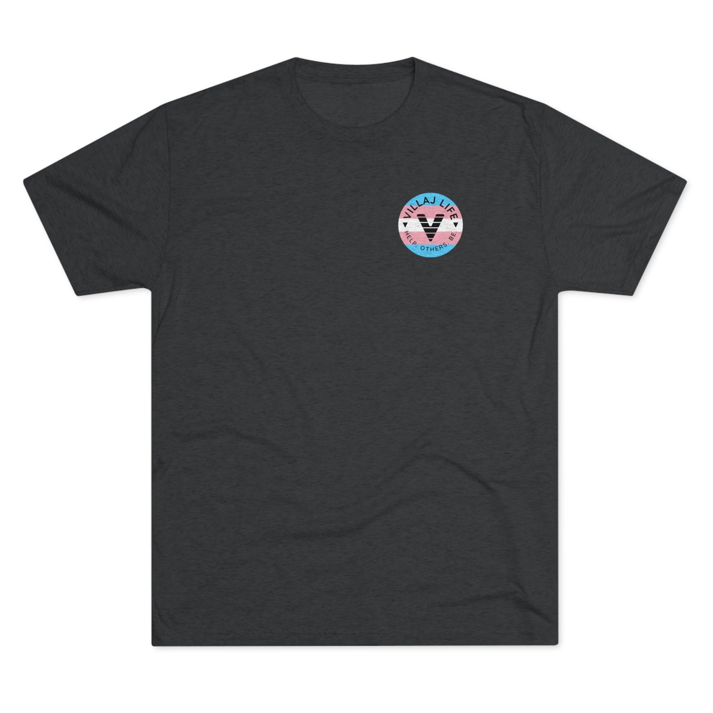 Villaj Life, Villaj Trans Pride, Unisex Tri-Blend Crew Tee