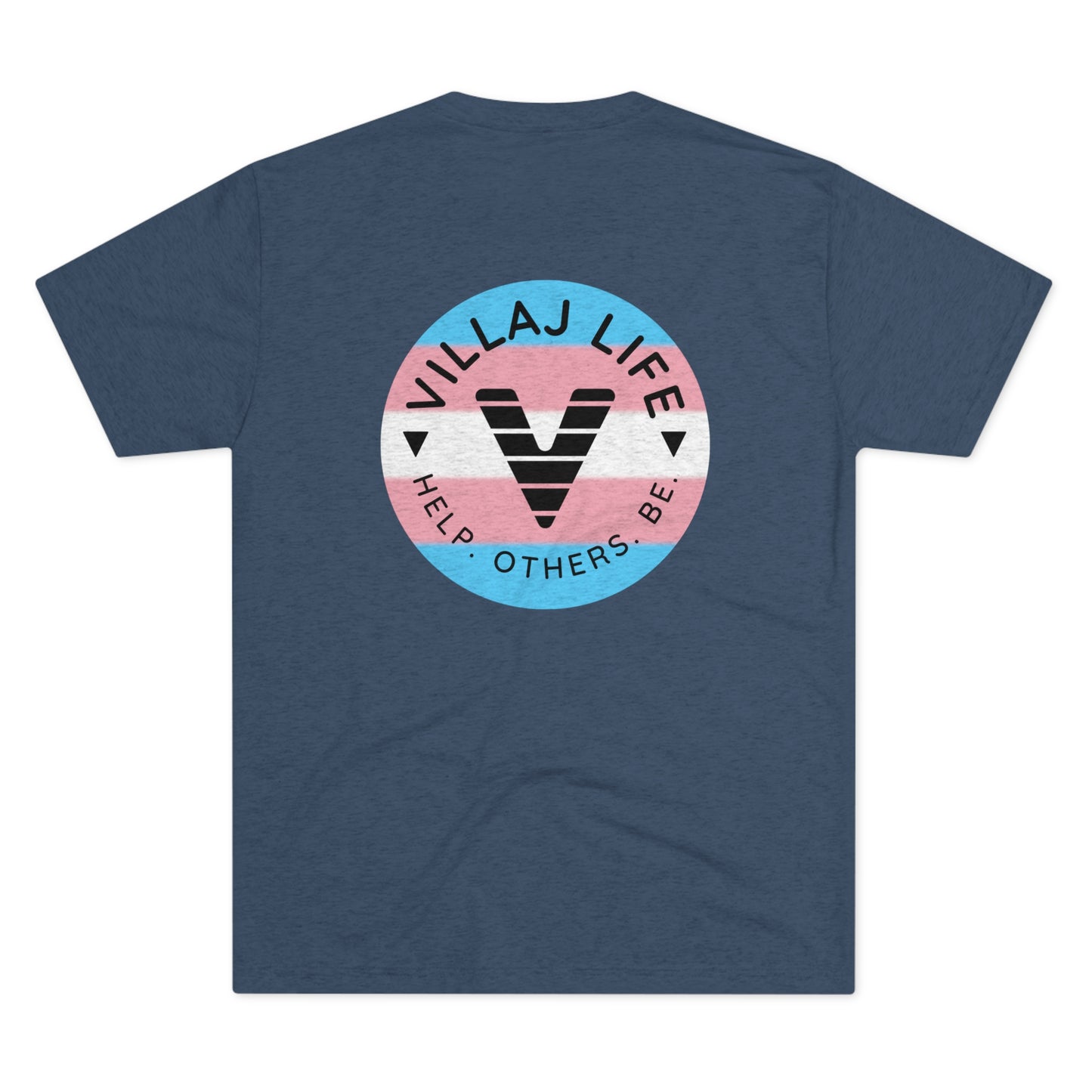 Villaj Life, Villaj Trans Pride, Unisex Tri-Blend Crew Tee