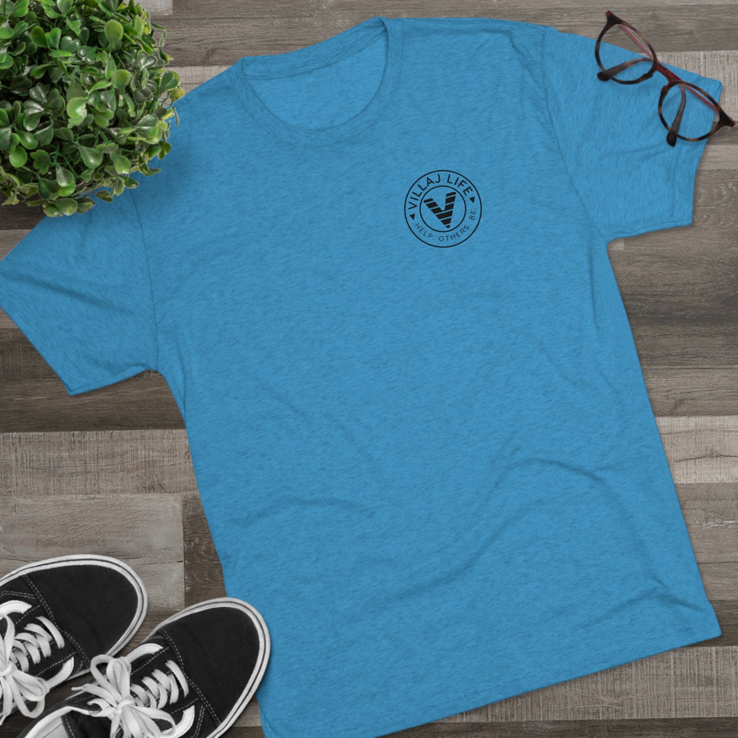 Villaj Life, Unisex Tri-Blend Crew Tee