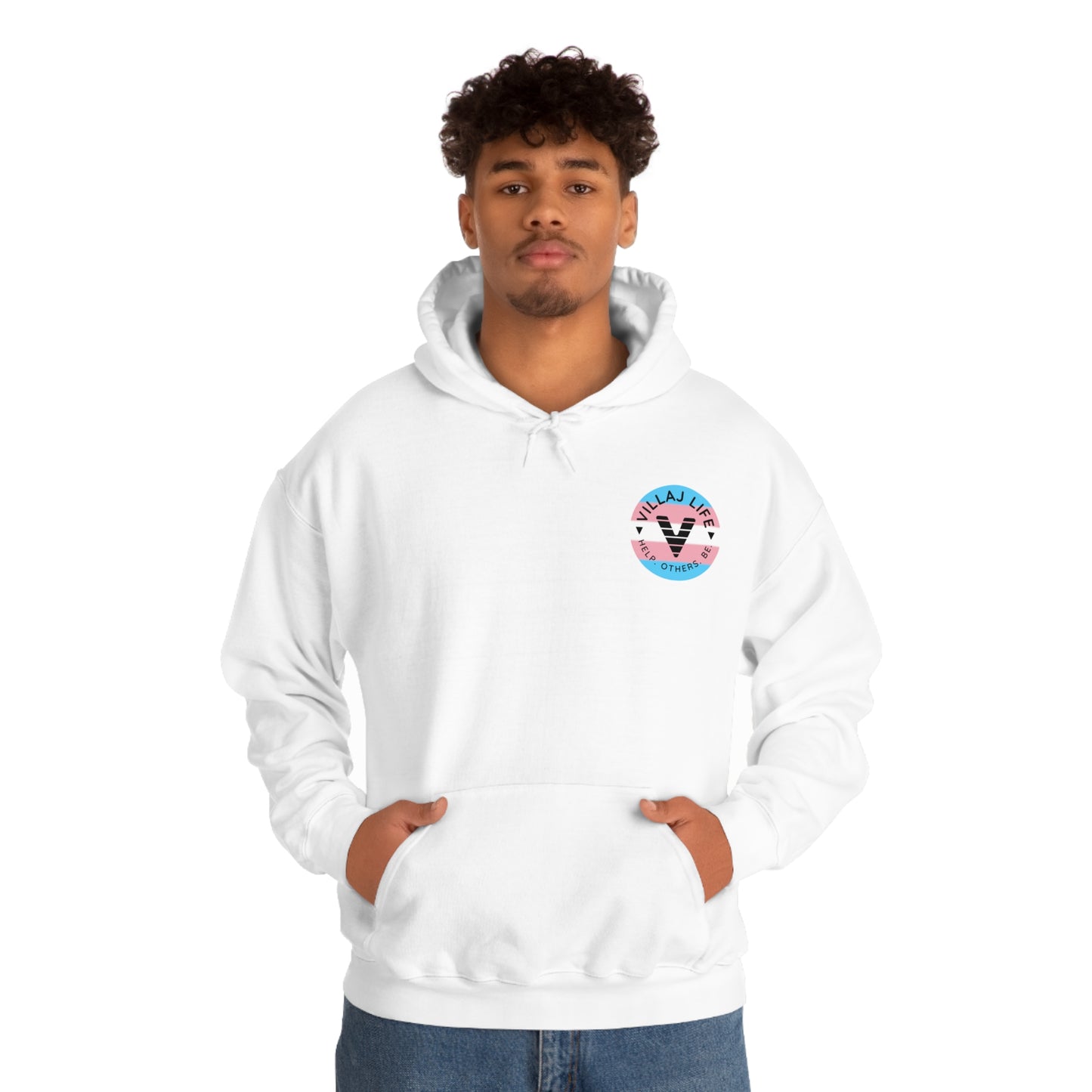 Villaj Life, Villaj Trans Pride, Unisex Heavy Blend™ Hooded Sweatshirt