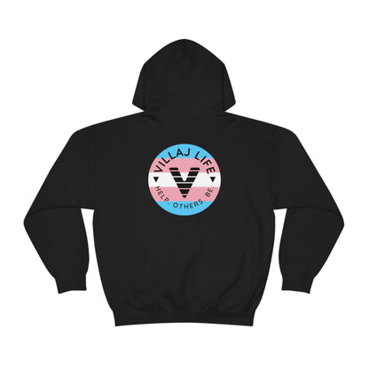 Villaj Life, Villaj Trans Pride, Unisex Heavy Blend™ Hooded Sweatshirt