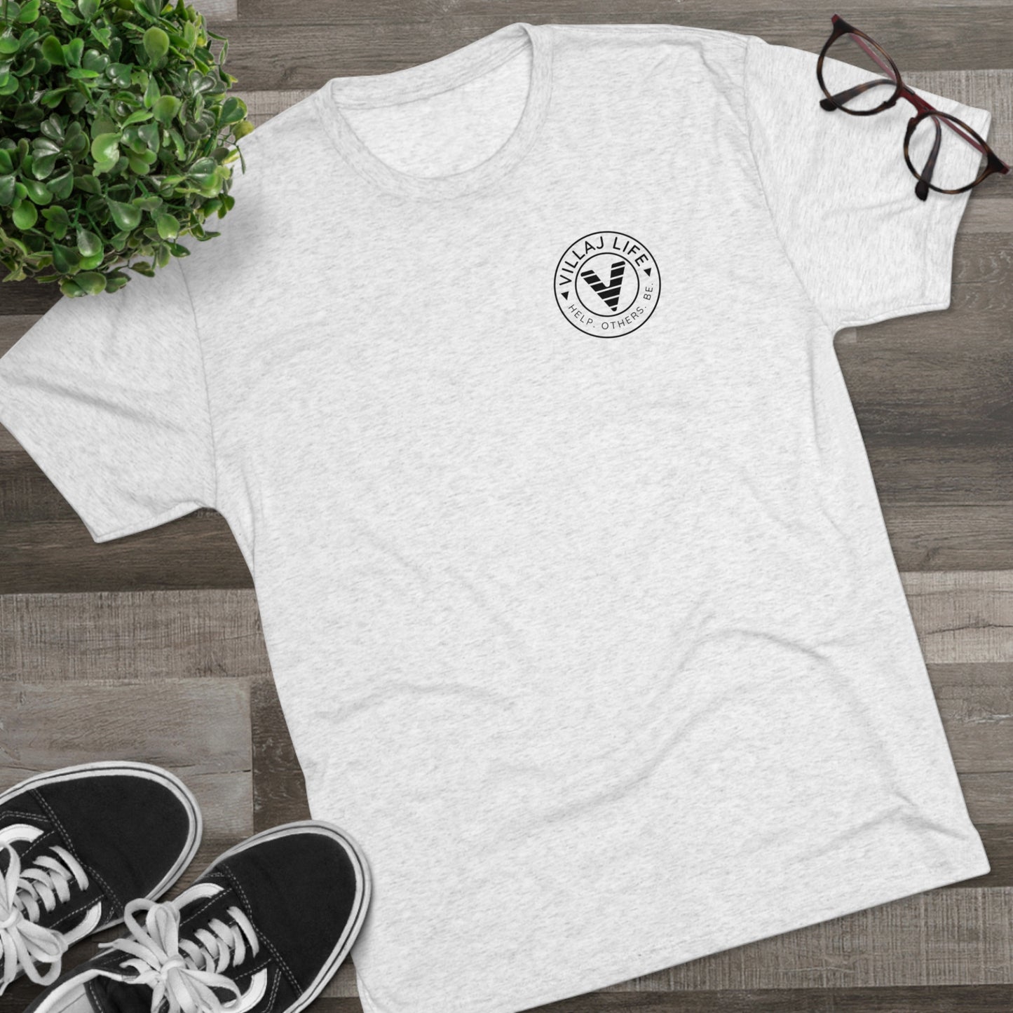 Villaj Life, Unisex Tri-Blend Crew Tee