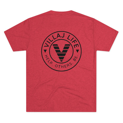 Villaj Life, Unisex Tri-Blend Crew Tee