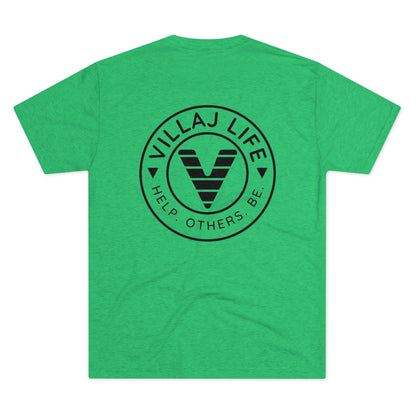 Villaj Life, Unisex Tri-Blend Crew Tee