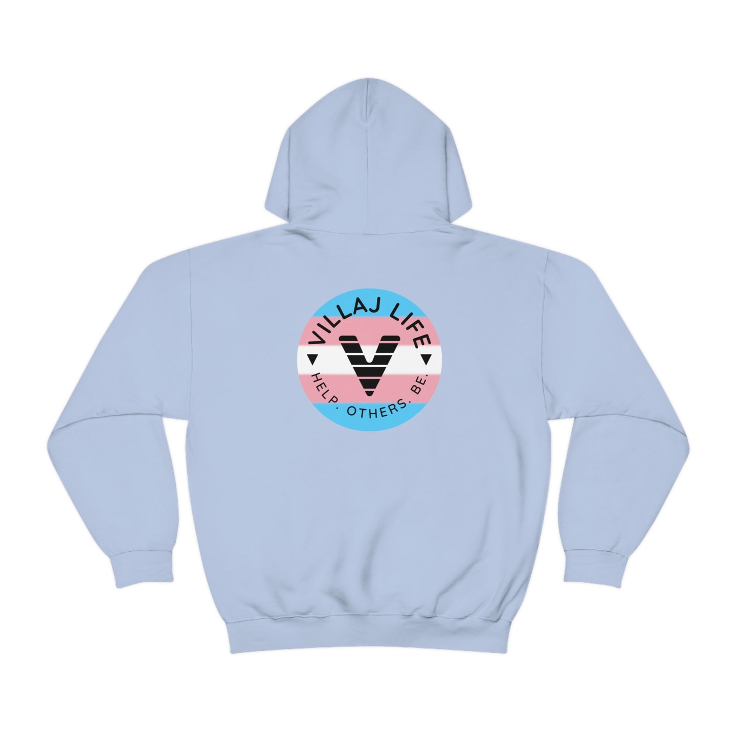 Villaj Life, Villaj Trans Pride, Unisex Heavy Blend™ Hooded Sweatshirt