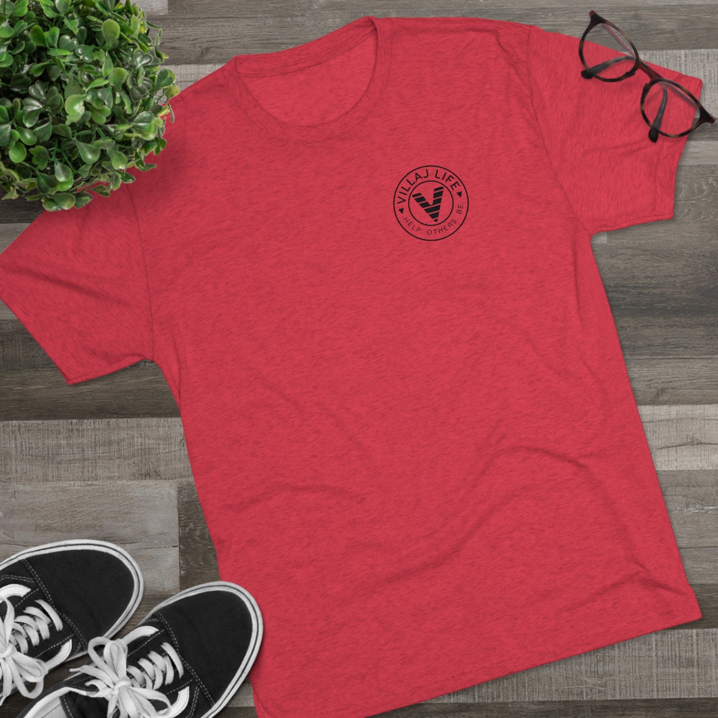 Villaj Life, Unisex Tri-Blend Crew Tee