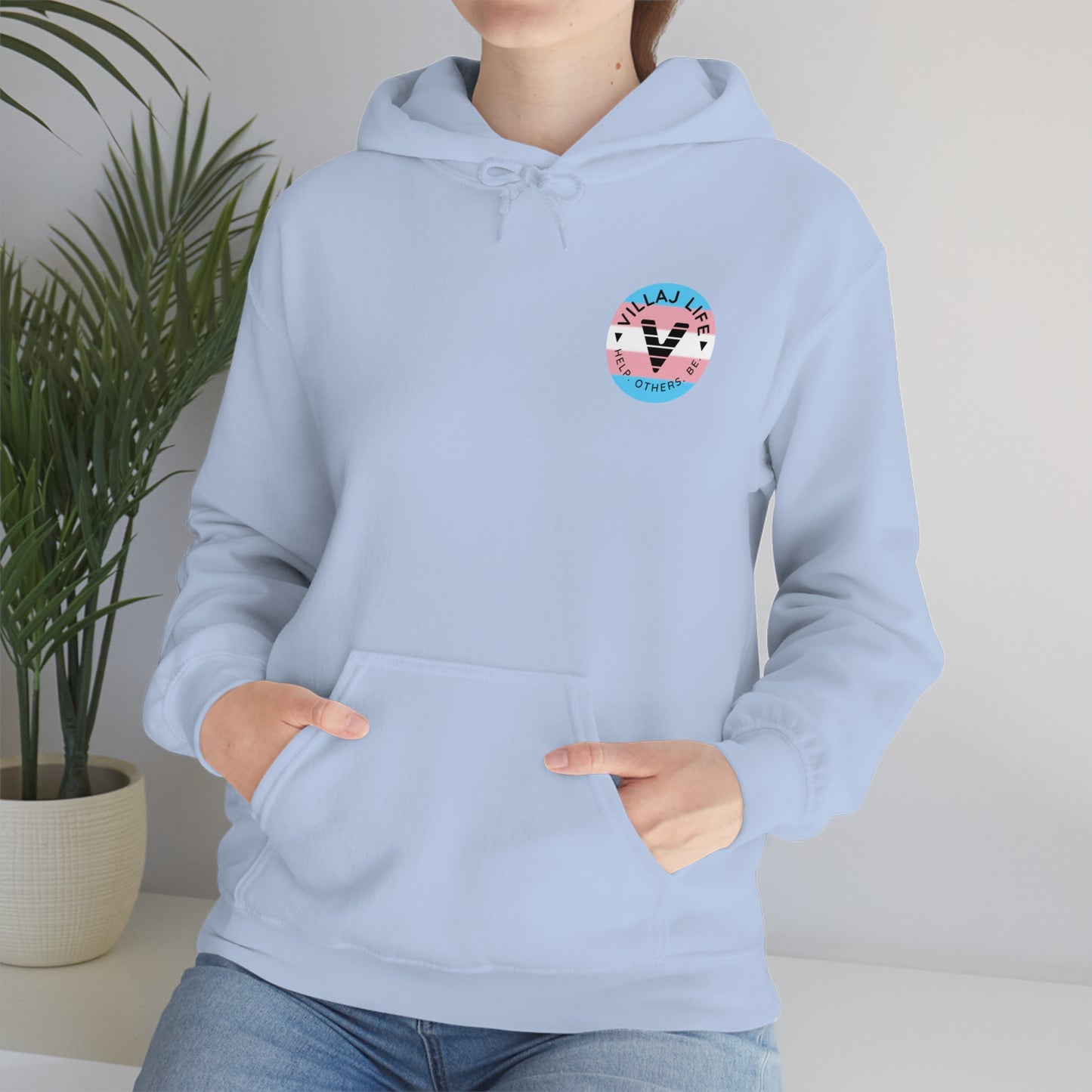 Villaj Life, Villaj Trans Pride, Unisex Heavy Blend™ Hooded Sweatshirt