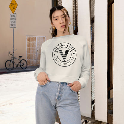 Villaj Life, Women's Cropped Fleece Pullover