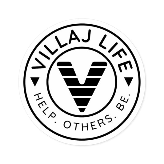 Villaj Life, Classic Logo Sticker, Indoor\Outdoor